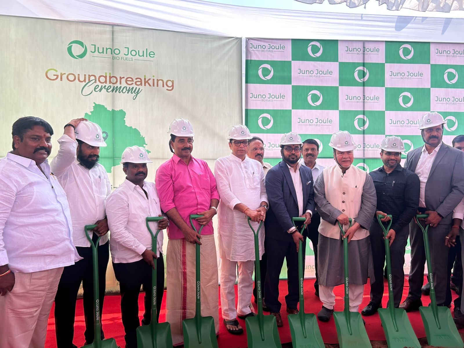 Juno Joule Bio Fuels Commences Groundbreaking for Cluster-Based Compressed Bio-Gas (CBG) Project in Telangana